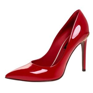 Louis Vuitton Red Pumps Leather/Patent Leather